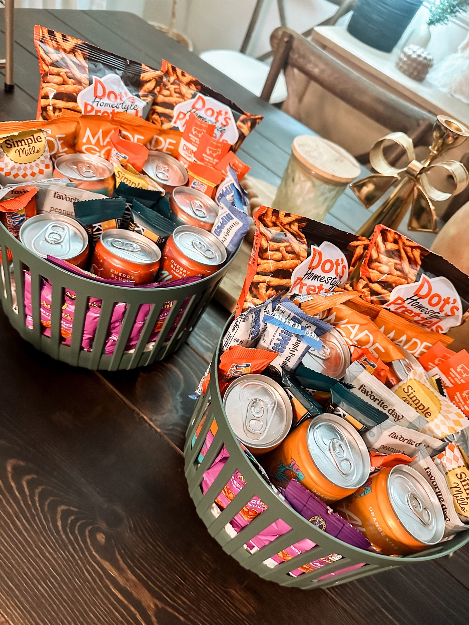 Nurse thank you baskets for labor/delivery!

Full of some of our favorites and some others we know many nurses said they love!

If you care about ingredients a few of these are our favorite "cleaner" snacks!!

Bonus when preparing - we bought so that we could pull a few for ourselves while we are in the hospital and the rest to make the baskets. 

In total these nurse baskets cost roughly $50 for both ($25 per basket) 🥰

Only thing I couldn't link is the simplyprotein dipped cookies and crème bars that Andy loved and we added! We get them from our Thrive order!

#LTKHome #LTKBump #LTKFindsUnder50