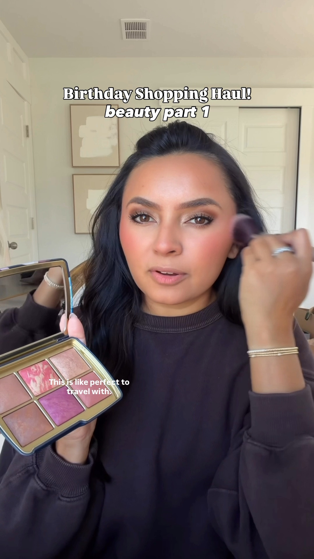 Sweater size xs TTS Spiced pecan
Face palette in color Fox
Eyeliner in shade Very Vanta 
Blush shade Spicy Berry 
Lipgloss shade 038 Rose Nude 

#LTKFindsUnder100 #LTKStyleTip #LTKBeauty