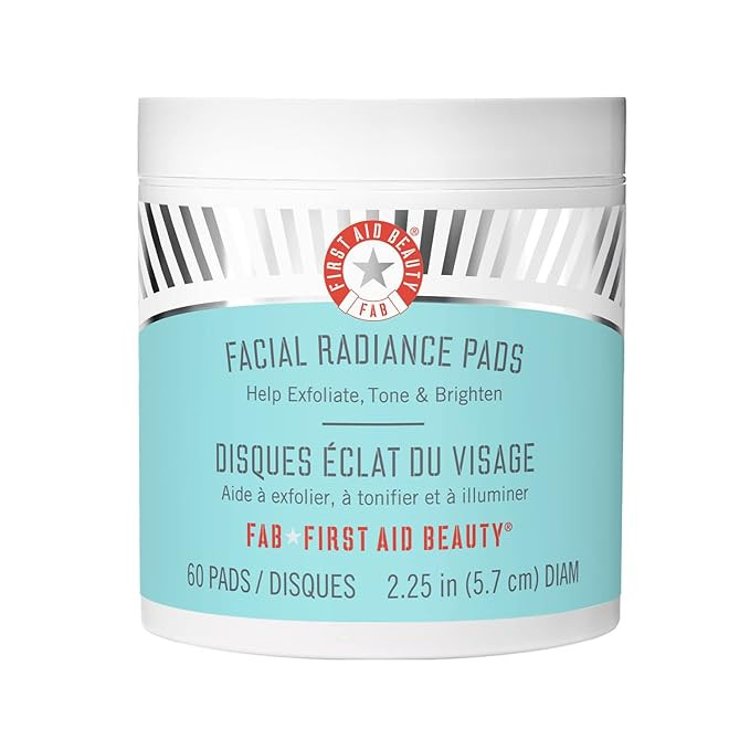 First Aid Beauty Facial Radiance Pads – Daily Exfoliating Pads with AHA that Help Tone & Bright... | Amazon (US)