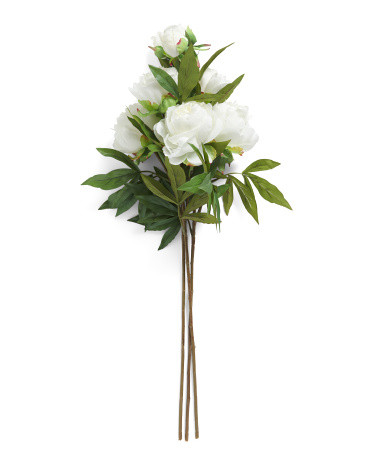 Set Of 3 29in Peony Stems | Home | Marshalls | Marshalls
