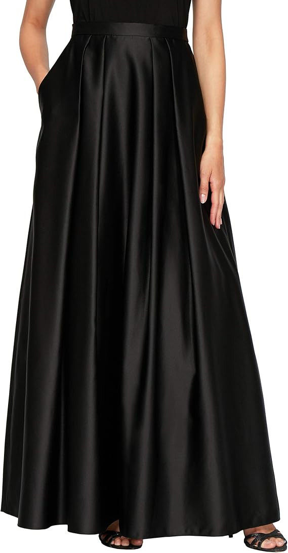 Alex Evenings Women's Petite Full Length Formal Maxi Skirt | Amazon (US)