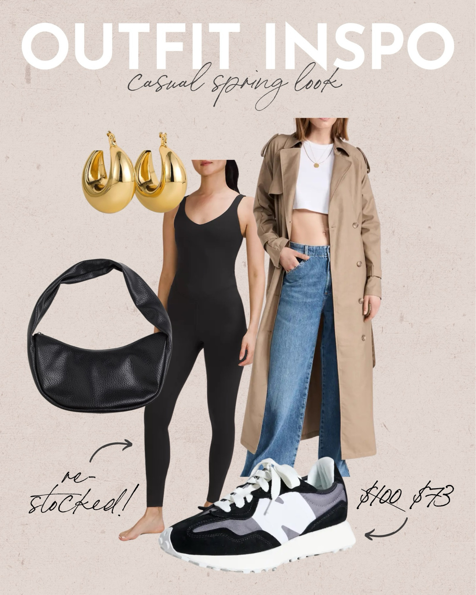 Outfit Inspo: Casual Spring Look
casual spring look, lululemon align, lululemon new arrivals, trench coat, new balance sneakers, amazon accessories  
 

#LTKstyletip #LTKsalealert #LTKSeasonal
