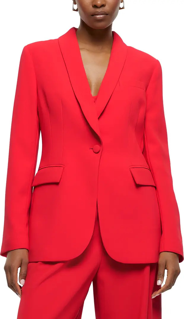 River Island Shawl Collar Tuxedo Blazer | Nordstrom | Nordstrom