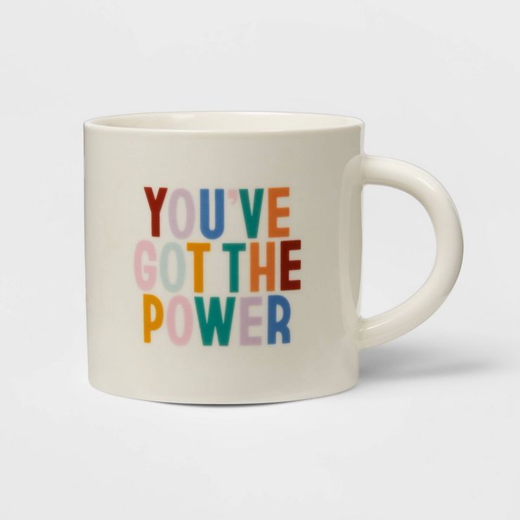 16oz Drinkware Mug 'You've got the power' White - Room Essentials™ | Target