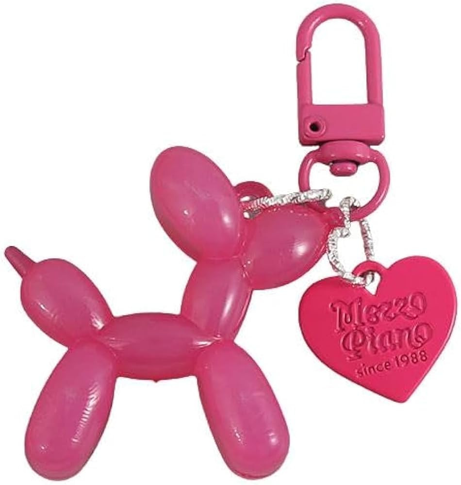 tenghong2021 Cute Jelly Balloon Dog Keychain for Women Key Chain Car Keys Handbag Purse Accessori... | Amazon (US)
