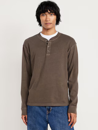 Heavyweight Henley T-Shirt | Old Navy (US)