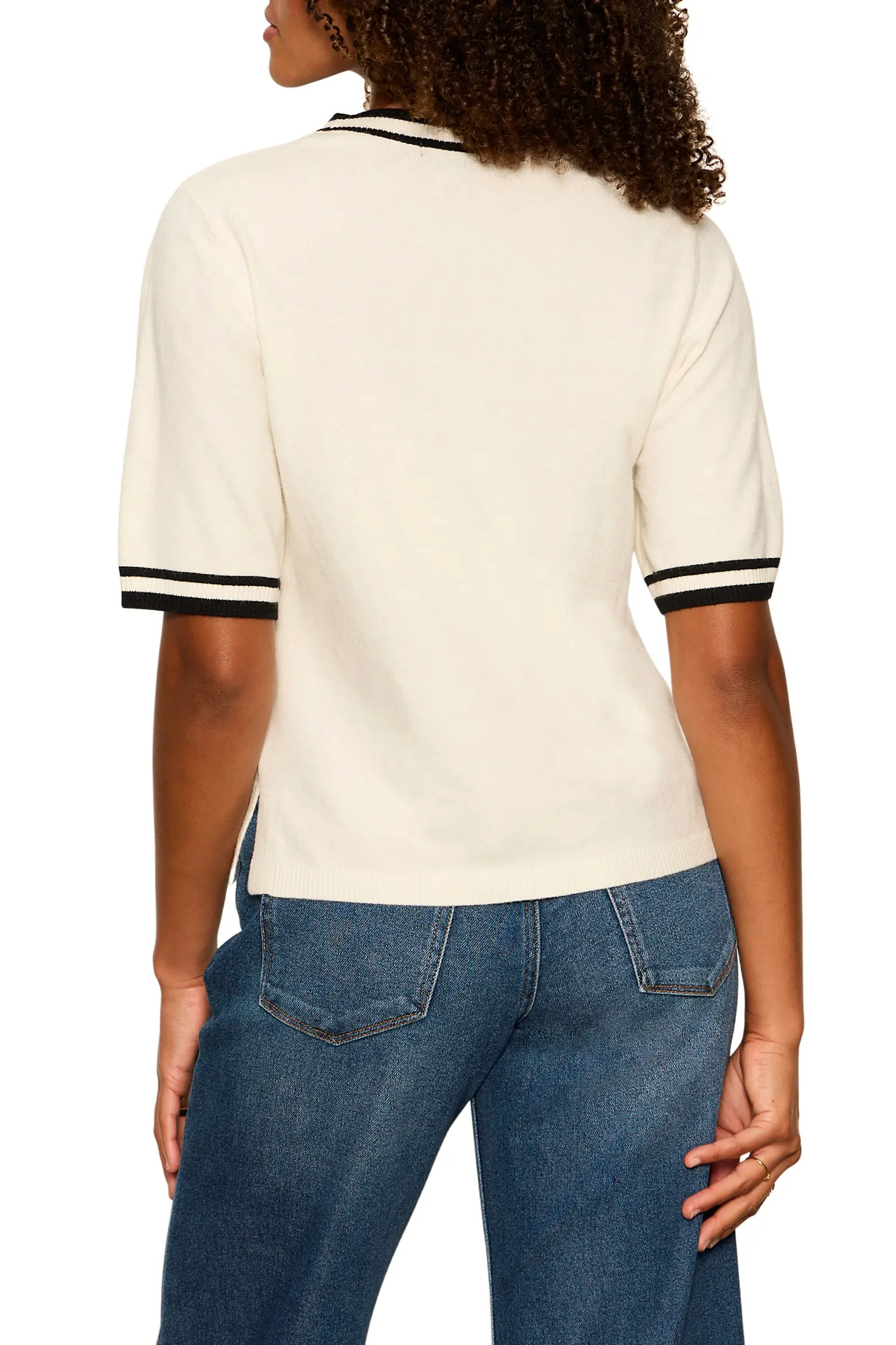 Perfect Tipped Short Sleeve Sweater (Women) | Nordstrom | Nordstrom