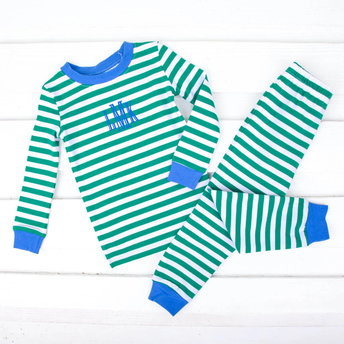 Green Stripe Pajamas | Classic Whimsy