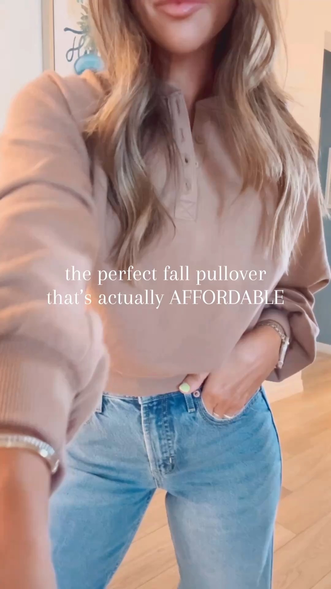 Wearing XS 🩵 for reference: I’m just about 5’4, size 2 or S is my true size. I usually size down in Old Navy, they tend to run big. I sized down one in the pullover. I ordered a 2 PETITE jeans (my true size.. but if you’re in between, I say go down.. I have some room in the waist & I’m wondering if I should try 0.. I LOVE the petite length though! So good). And I did a S in the sweats for a relaxed fit instead of XS.. they def run very, very long though FYI if you’re petite! This pullover is PERFECTION! It’s giving $$$ but it’s Old Navy. 🤭 Soooo many details to love! AND it feels so wonderful on. #oldnavy #whattowear #casualoutfits #falltransition #falloutfitideas 