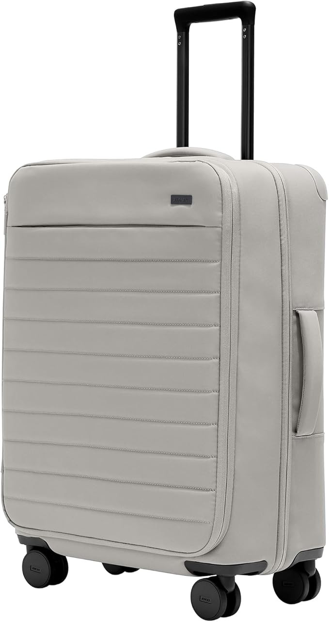 Away Softside Medium Checked Suitcase, 26 Inch Expandable Luggage For Men & Women, Durable Nylon ... | Amazon (US)