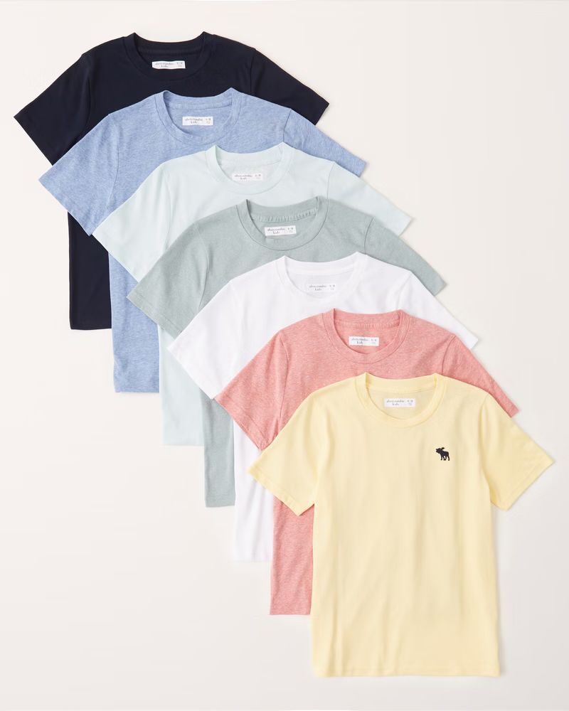7-pack icon crew tee | Abercrombie & Fitch (US)