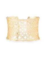 Candice Gold Cuff Bracelet in Gold Filigree Mix | Kendra Scott