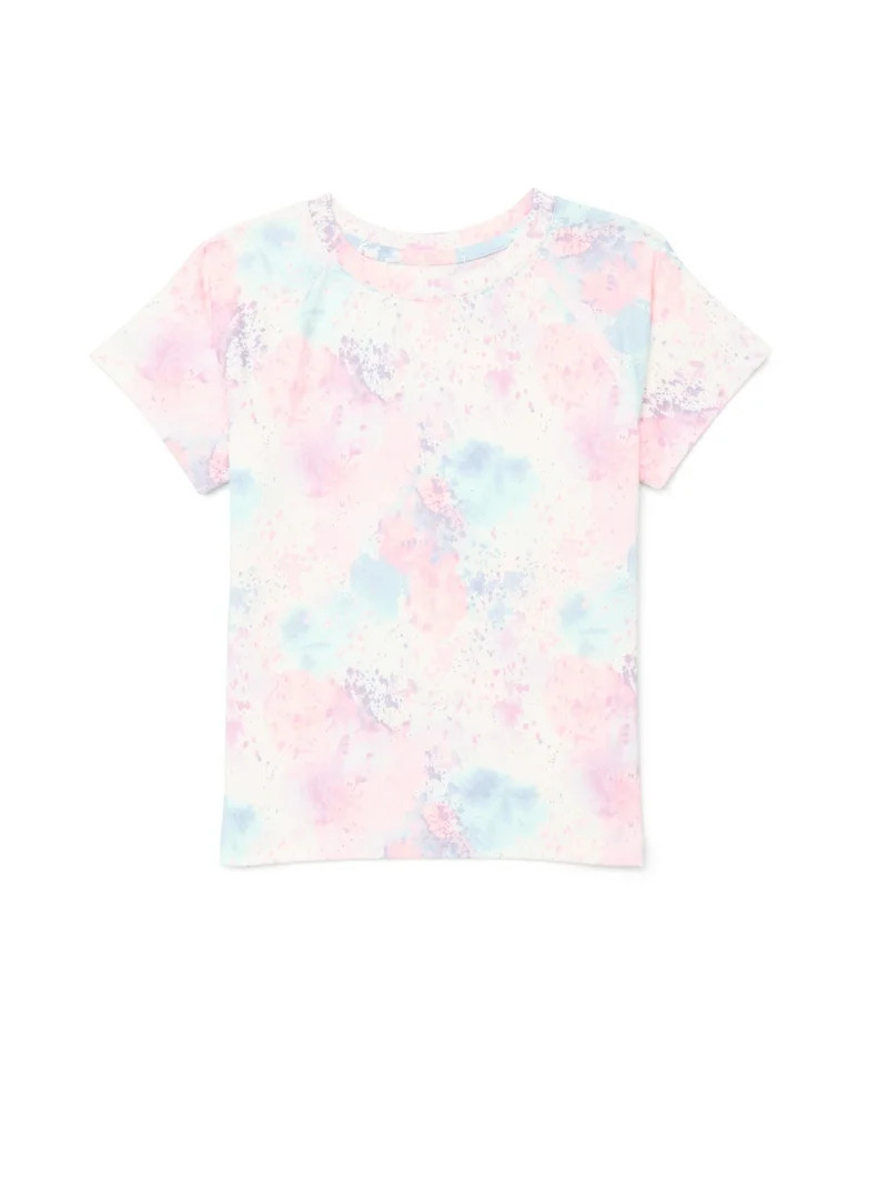 Athletic Works Girls Active Tee with Short Sleeves, Sizes 4-18 & Plus - Walmart.com | Walmart (US)