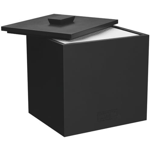 CLEAN SKIN CLUB Cement Box for 50 Disposable Clean Towels XL (Towels NOT Included), Concrete Container for Face Towelettes Bathroom Counter Storage, Cleansing Facial Dry Wipes - Matte Onyx | Amazon (US)