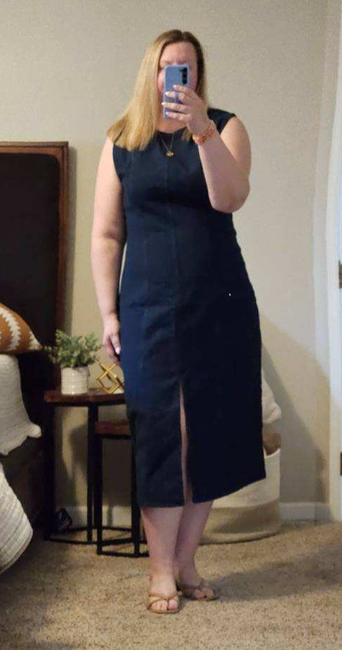 This dress is one of the best denim dresses I have found. You can dress it up or down and it comes in multiple colors. Wearing an XL. 

#LTKfindsunder100 #LTKmidsize #LTKstyletip