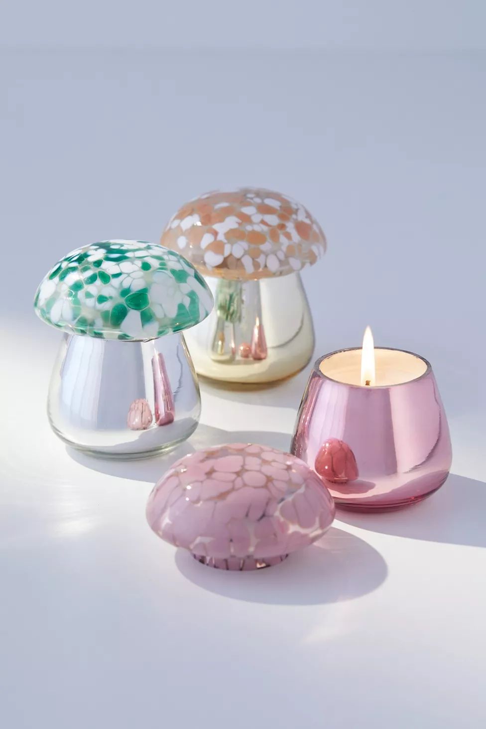 Mini Mushroom 4.5 oz Glass Candle | Urban Outfitters (US and RoW)