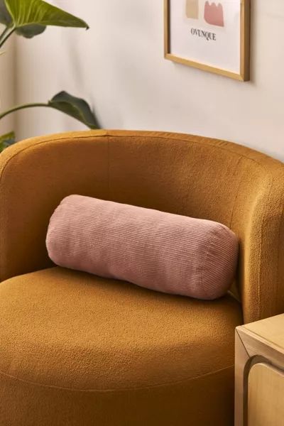 Flynn Pintuck Cord Bolster Pillow | Urban Outfitters (US and RoW)