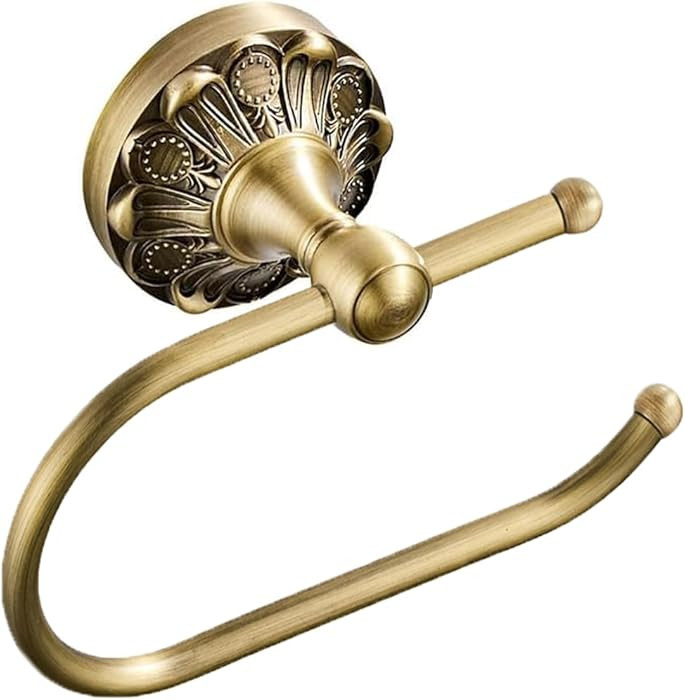 Brused Bronze Toilet Paper Holder Wall Mounted 18.5cm/7.28'' Antique Brass Tissue and Towel Holde... | Amazon (US)