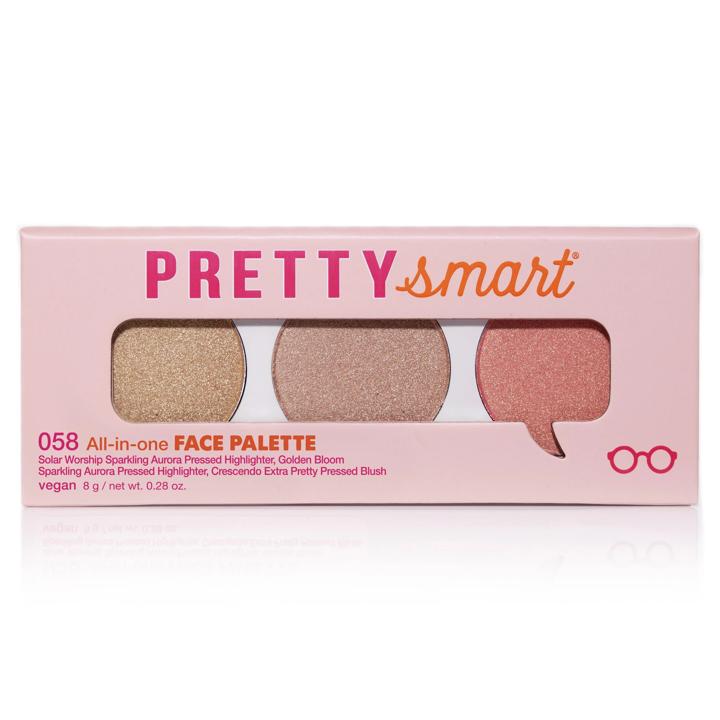 Pretty Smart All-in-one Trio Face Palette 058, Solar Worship Sparkling Aurora Pressed Highlighter... | Walmart (US)