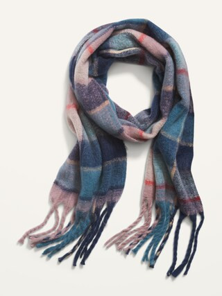 Cozy Soft-Brushed Fringed Scarf for Women | Old Navy (US)