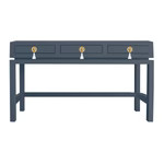 Hamilton Desk with Brass Floral Tassel Hardware | Lo Home by Lauren Haskell Designs