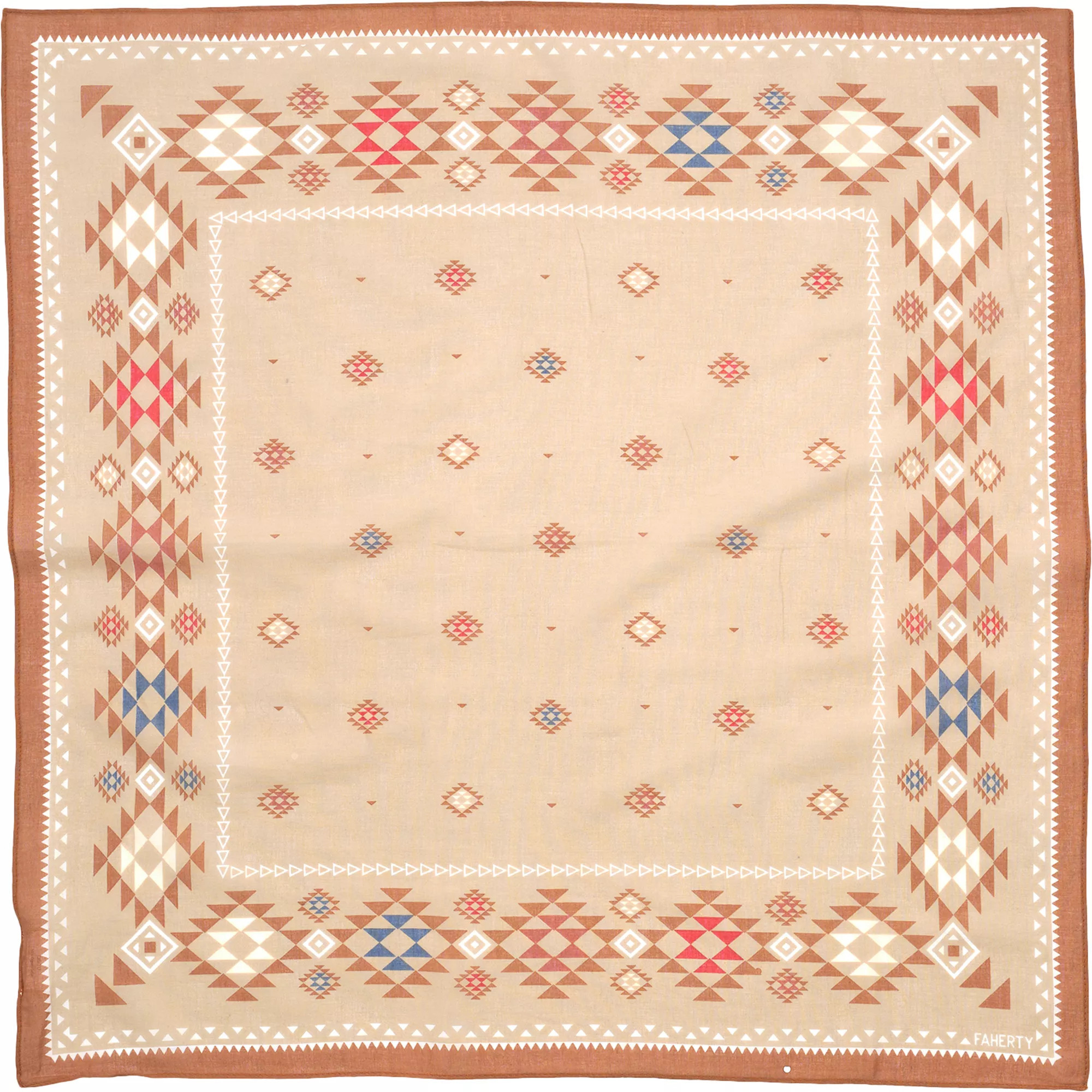 Faherty Doug Good Feather Bandana, Men's, Burnished Tan | DICK'S Sporting Goods