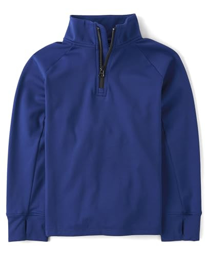 The Children's Place,Boys,Cozy Tech Long Sleeve Half Zip Pullover Sweatshirt,Downpour,Small | Amazon (US)