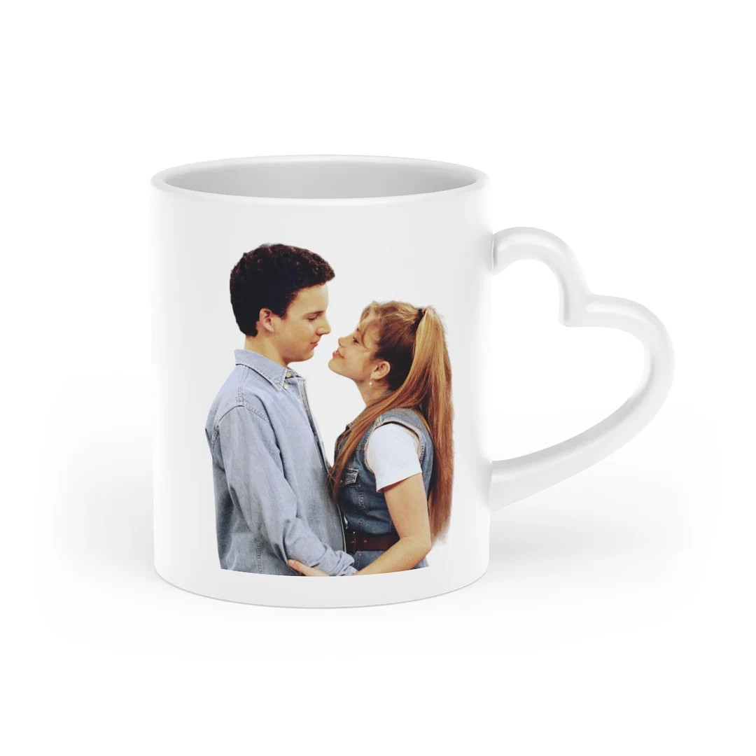 Corey and Topanga Heart-shaped Mug - Etsy | Etsy (US)