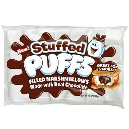 Stuffed Puffs Chocolate Filled Vanilla Marshmallows, 10 oz Bag | Walmart (US)