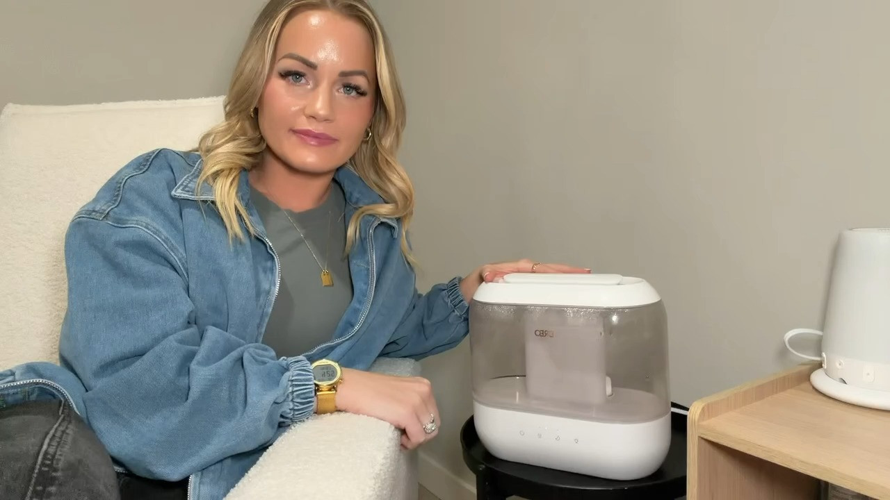 This humidifier is perfect for dry winter air! The 4L capacity lasts all night and the top fill design makes refilling so easy. Love how quiet it is at 28dB - doesn't disturb sleep at all. Great for the nursery or bedroom and the night light feature is a nice touch. Easy to clean too!


#Humidifier #BedroomHumidifier #QuietHumidifier #CoolMistHumidifier #LTKHome #BabyNursery 

 #LTKmomlife #LTKHome #LTKBaby