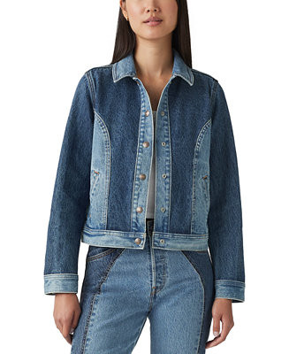 Premium Women's Original Cotton Denim Trucker Jacket | Macy's