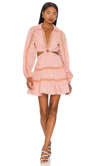 Celina Mini Dress in Peach Whip | Revolve Clothing (Global)