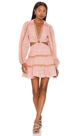 Celina Mini Dress in Peach Whip | Revolve Clothing (Global)