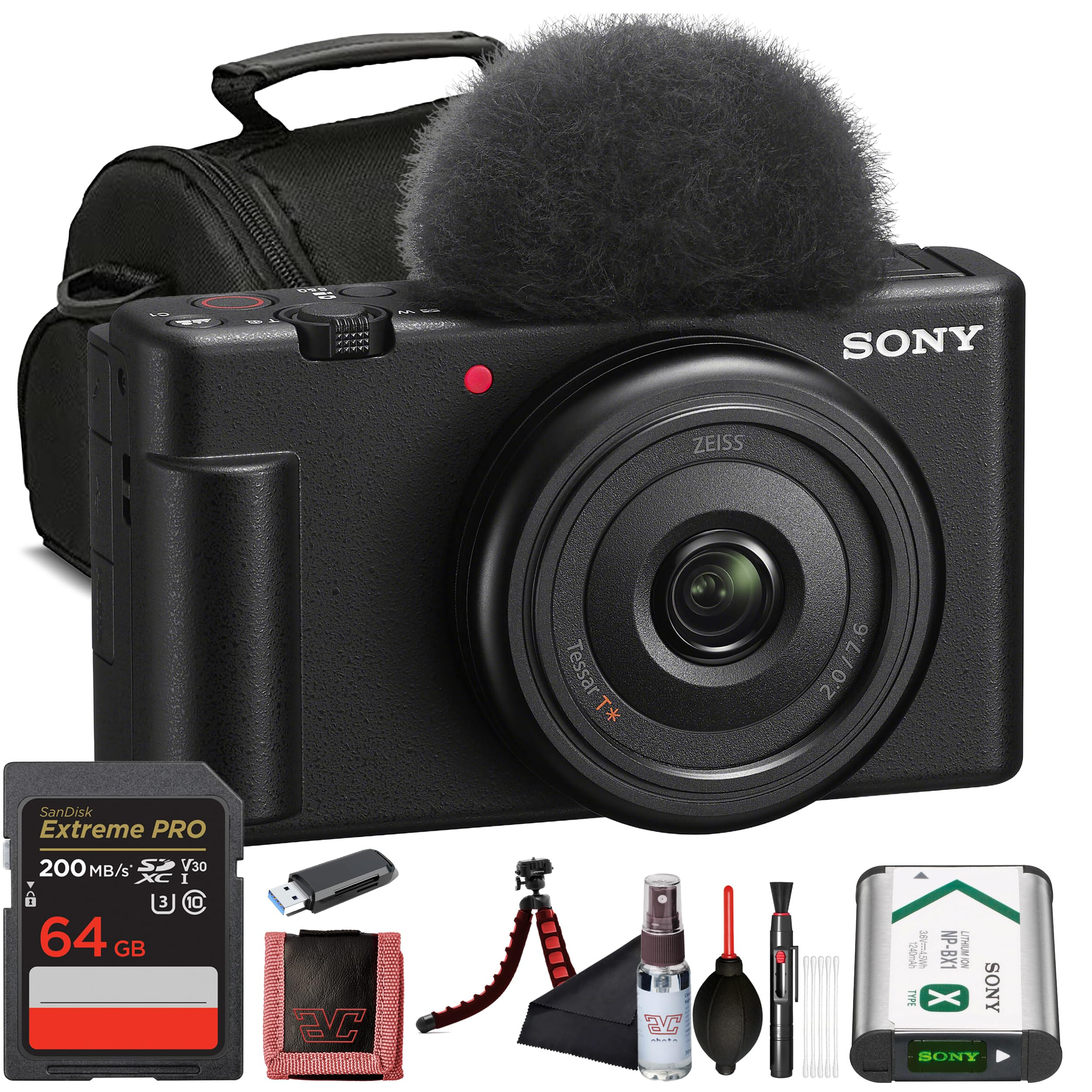 Sony ZV-1F Vlogging Camera (Black) 20.1 MP 1” Sensor | Ultra-Wide 20mm Lens |4K Video | Compact... | Amazon (US)