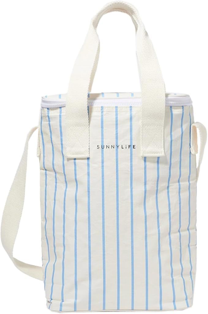 Sunnylife Drinks Cooler Bag | Le Weekend Mid Blue-Cream | Amazon (US)