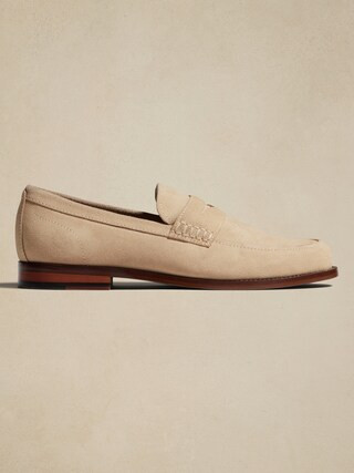 Suede Penny Loafer | Banana Republic Factory