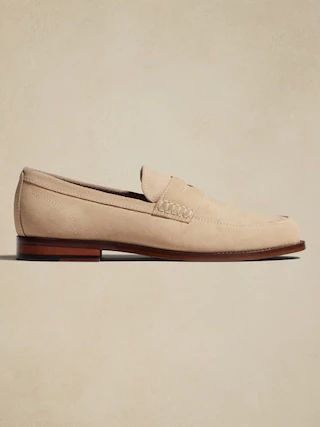 Suede Penny Loafer | Banana Republic Factory