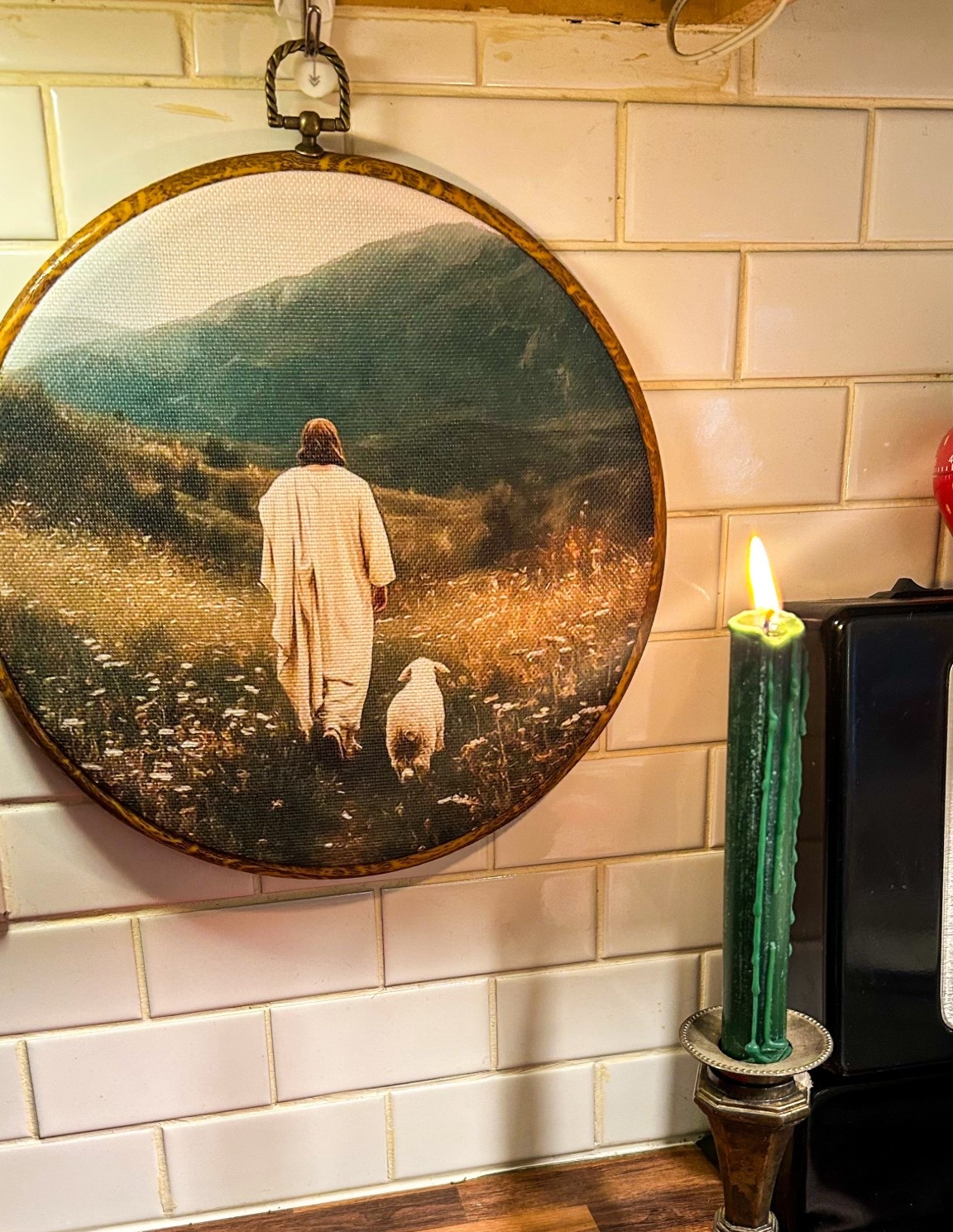 Jesus Cottagecore Framed Canvas Photo 

#LTKHome #LTKU #LTKspring