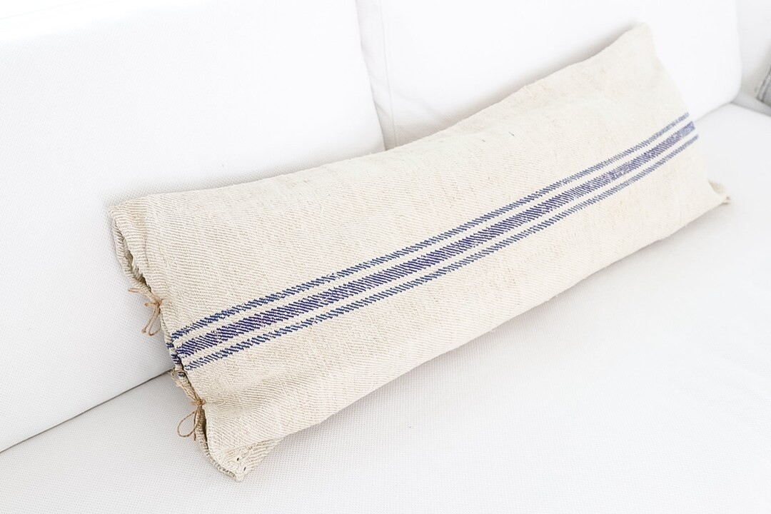 Flour Sack Bolster Pillowticking Stripe Pillowflour Sack - Etsy | Etsy (US)