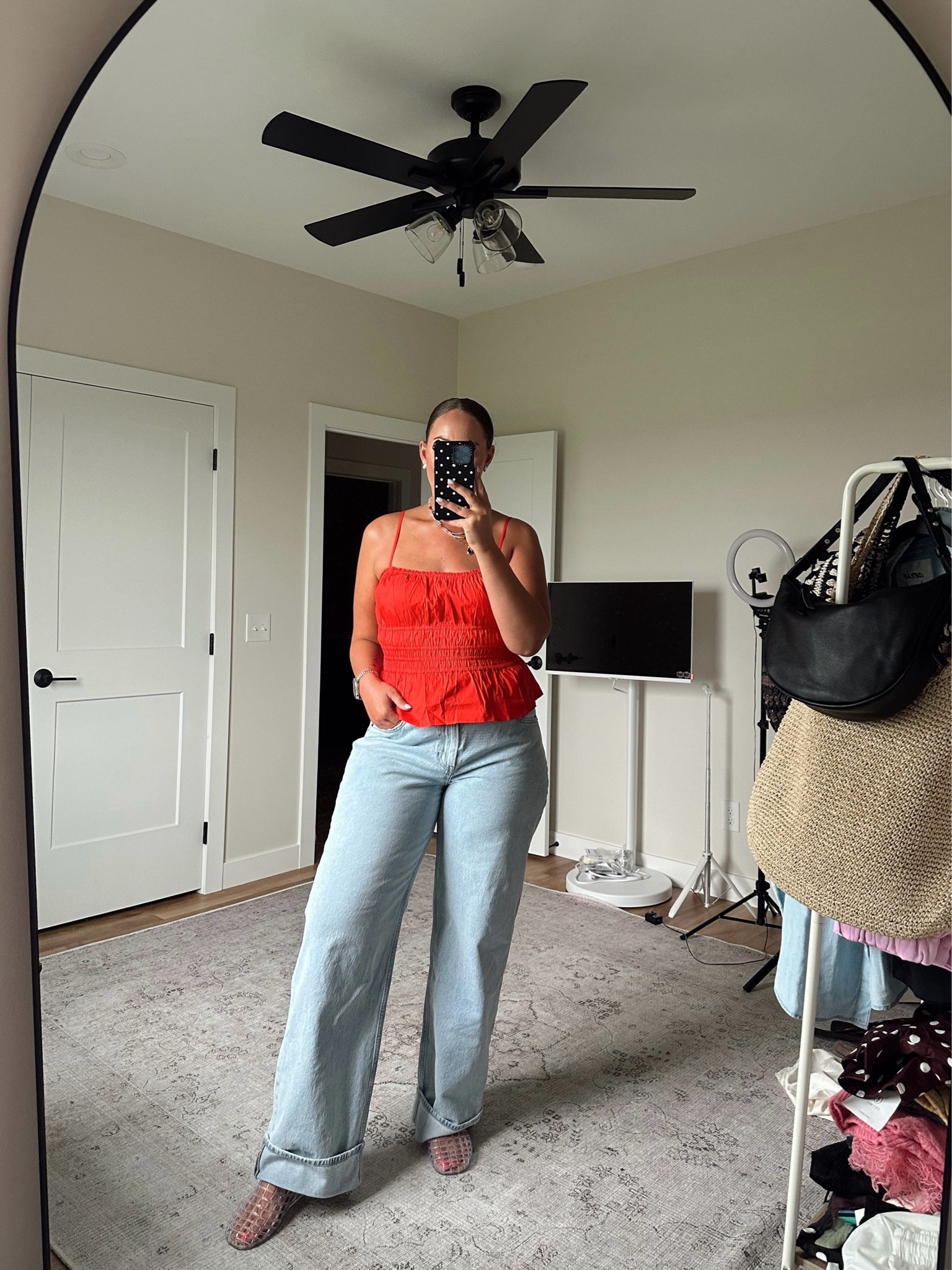 Amazon top - large
Abercrombie jeans - 32 long


Tall girl fashion, size 14 summer outfit, midsize fashion, midsize mom style, casual summer outfit, summer outfit inspiration, tall women clothing, everyday outfit ideas, mom outfit ideas for summer, summer outfits 2026 women, midsize summer outfits, casual mom outfits, casual outfit ideas, casual shorts outfits, cozy fall outfits,

#LTKootd #LTKTall #LTKMidsize