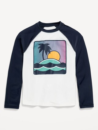 Long-Sleeve Rashguard Swim Top for Boys | Old Navy (US)