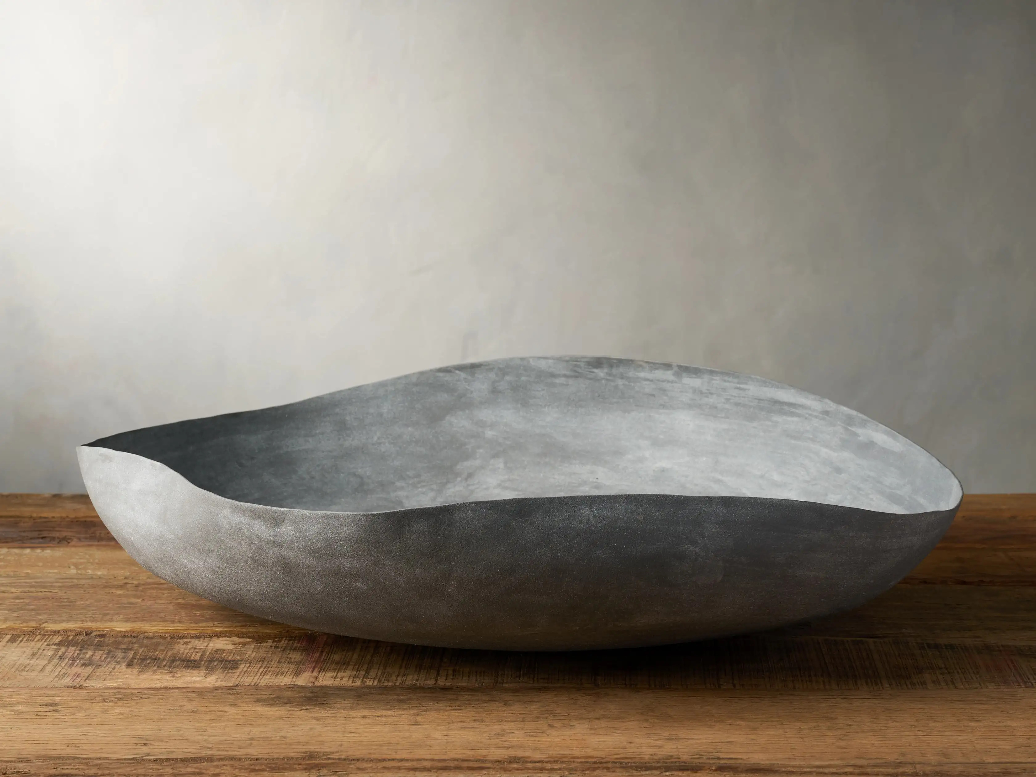 Delos Folded Bowl in Concrete | Arhaus