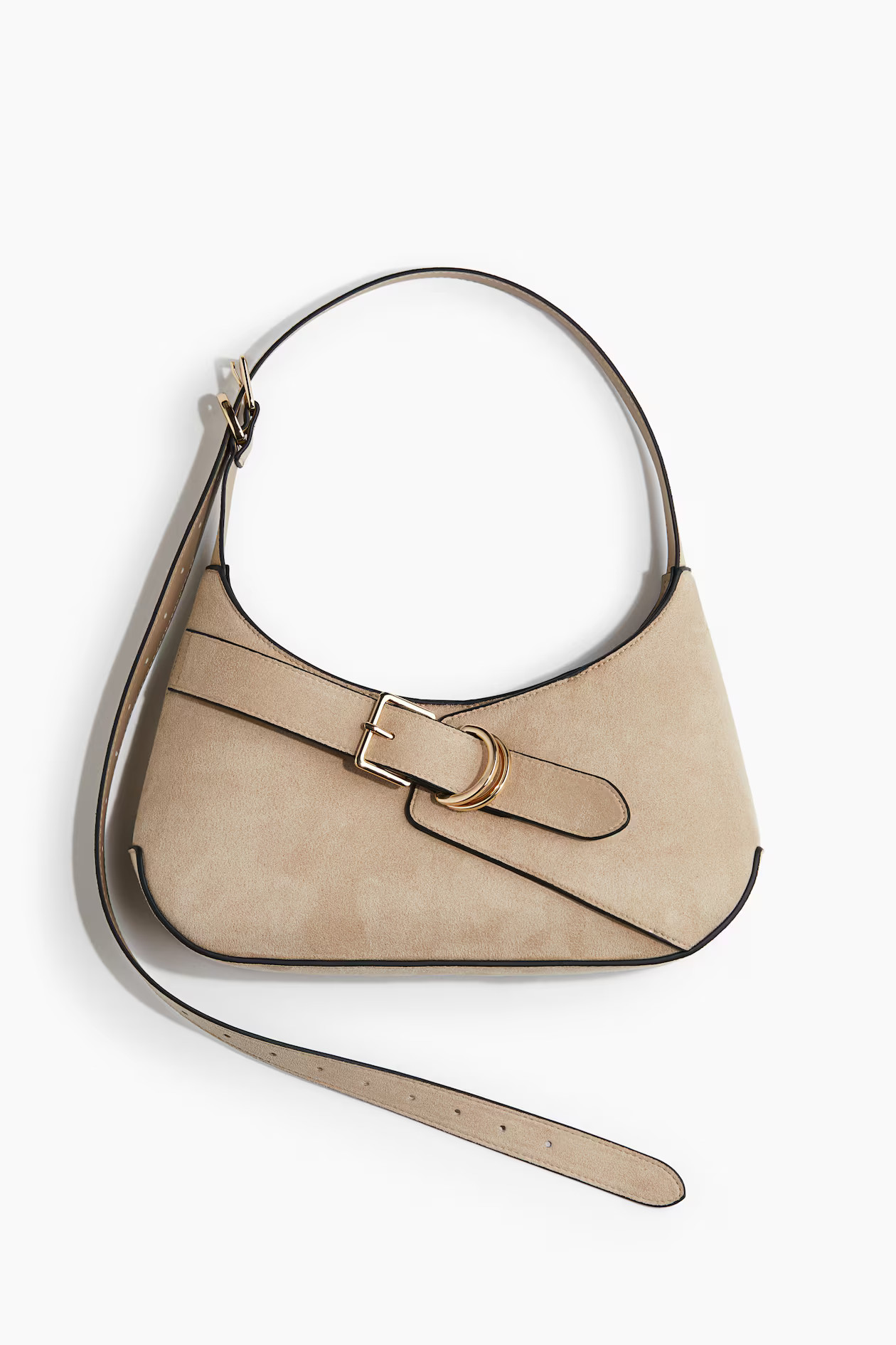 Strap-Detail Shoulder Bag - Beige - Ladies | H&M US | H&M (US + CA)