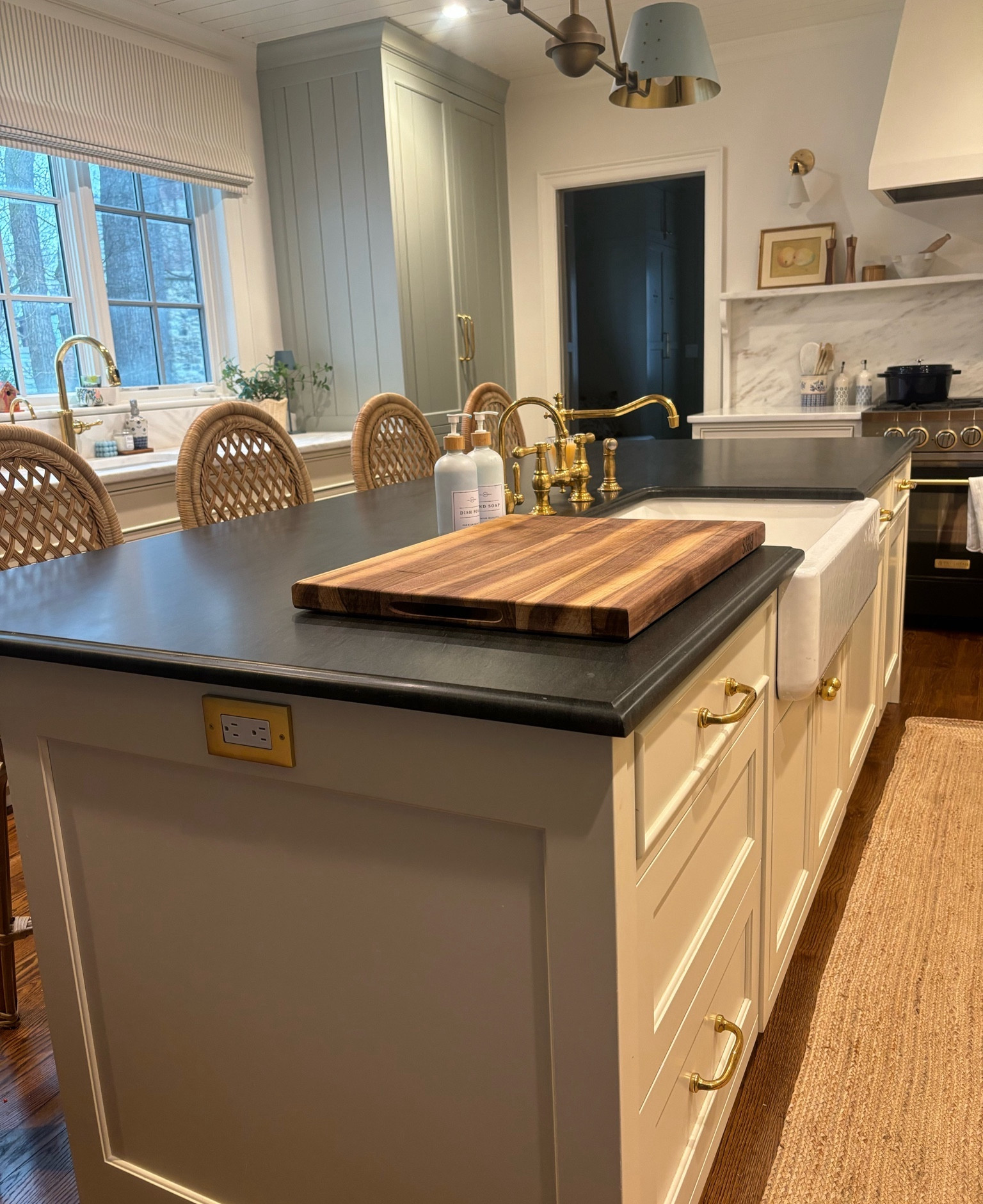 Brass outlet covers make all the difference and my favorite huge cutting board 

#LTKhome #LTKfindsunder100