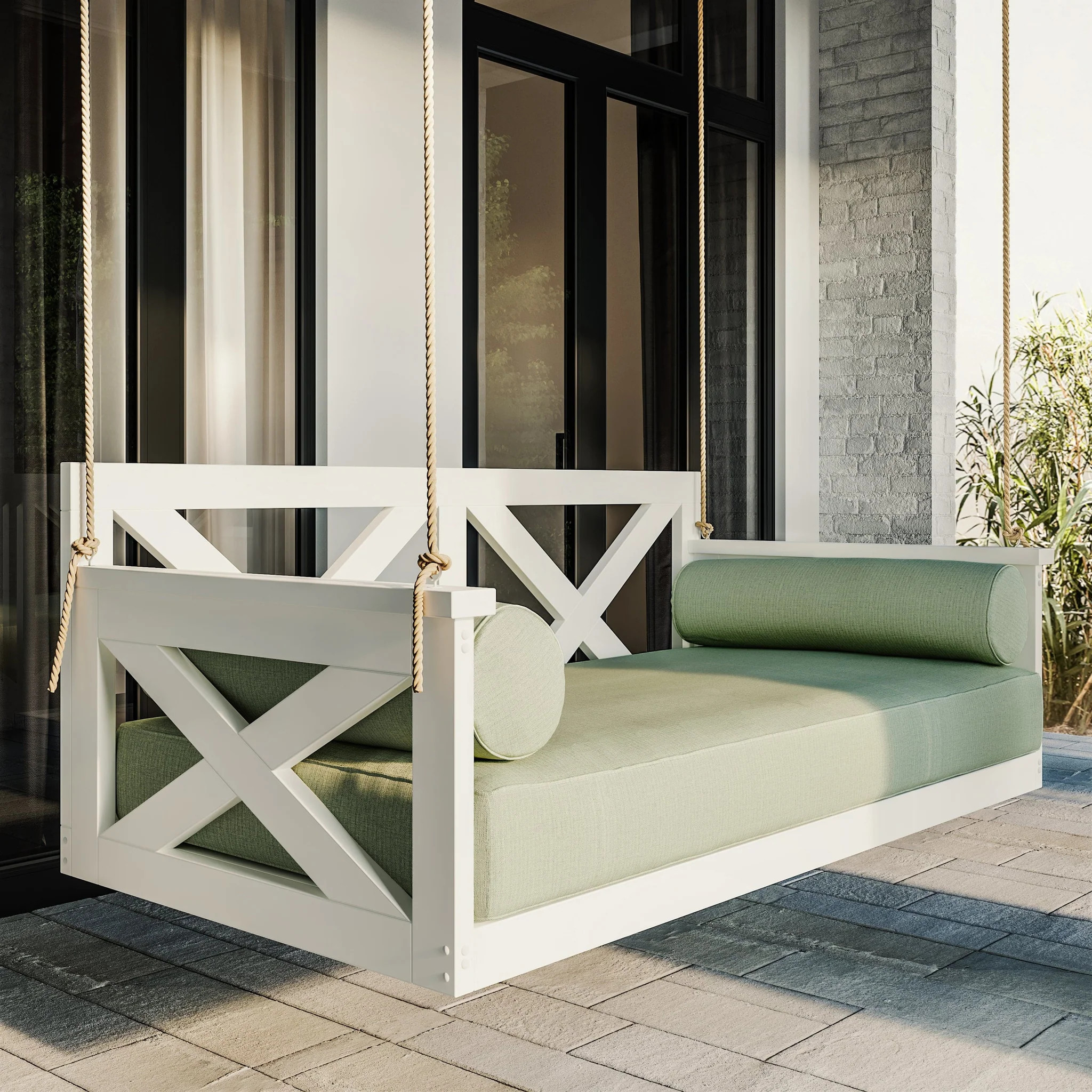 Amish Casual The Bradford Twin Swing Bed | The Porch Swing Company