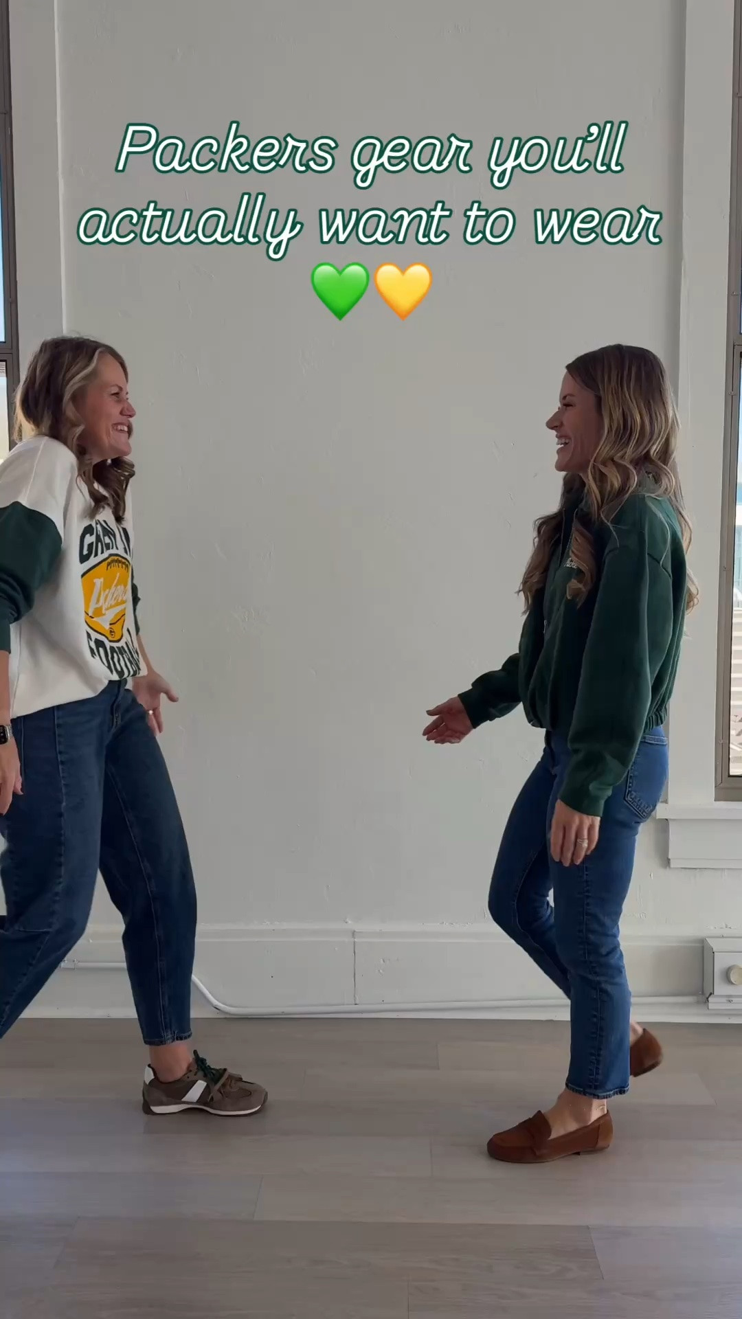 Game day ready 💚💛🏈 We found SO many cute Packers pieces for cheering on our team all season long! Whether you’re headed to Lambeau or watching from the couch… you need a little green & gold in your life!