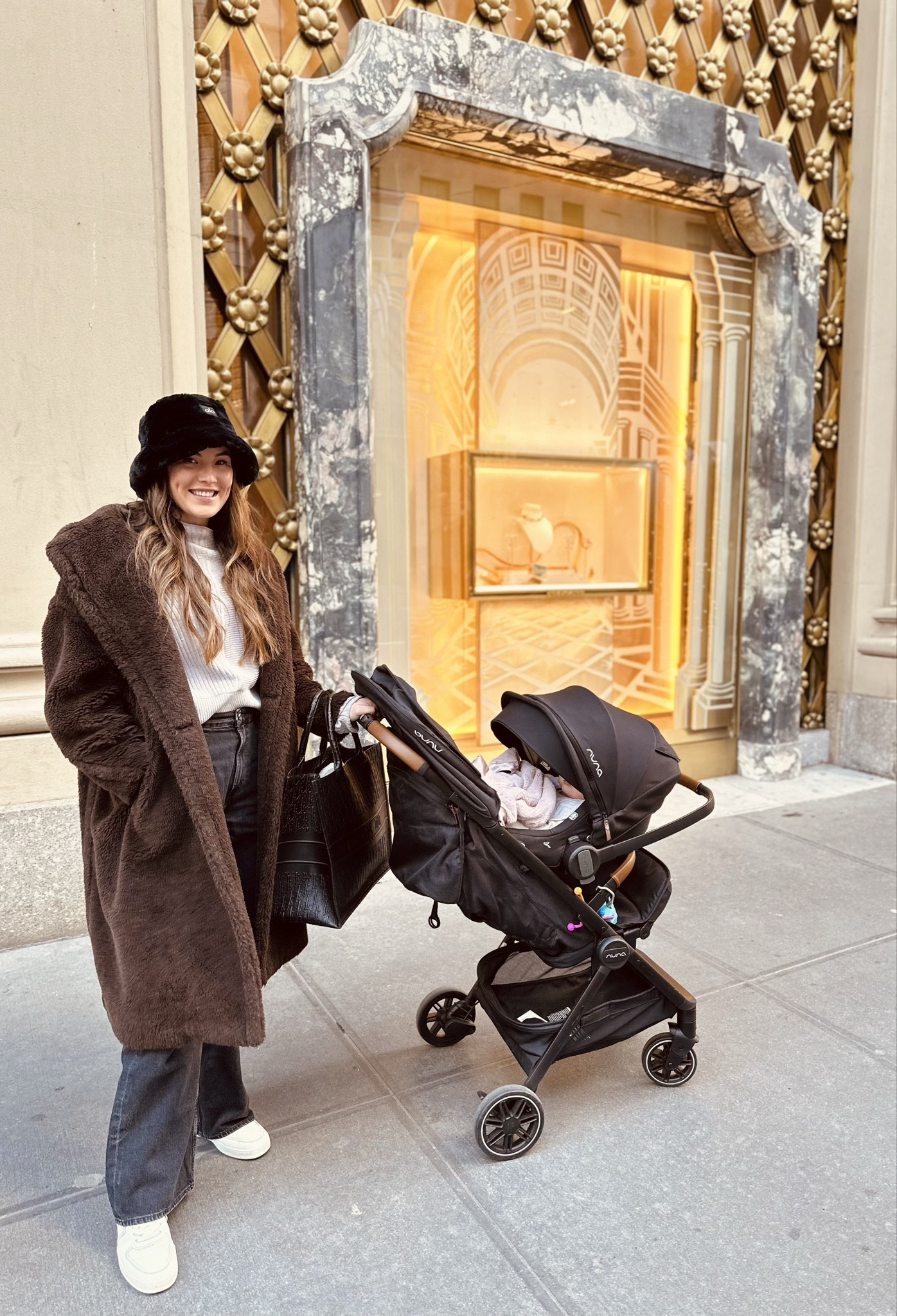 Max Mara jacket, monrow sweater, AGOLDE jeans, Alo hat, Nuna stroller, Nuna travel carrier, Celine sneakers. Tagged are some look alikes from Nordstroms 🩶

#LTKtravel #LTKbaby #LTKstyletip