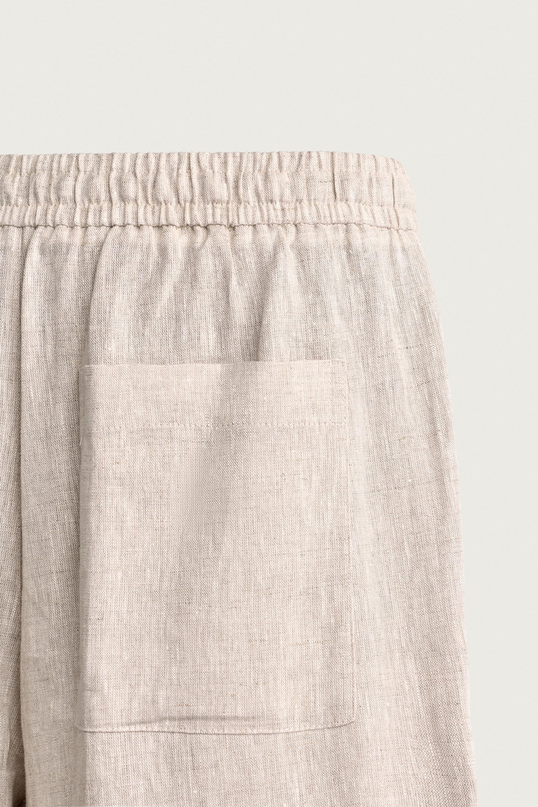 100% LINEN RELAXED FIT TROUSERS | Zara UK