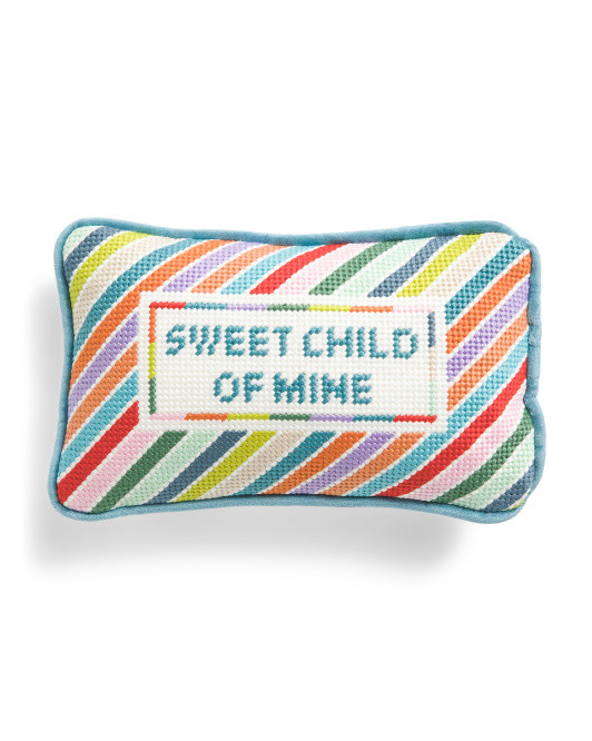 5x8 Sweet Child Of Mine Mini Needlepoint Pillow | Throw Pillows | Marshalls | Marshalls