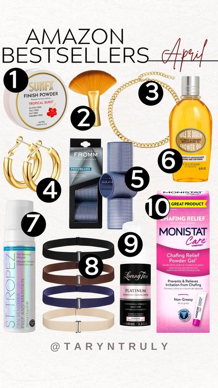 Amazon bestsellers- amazon- bestsellers- gold earrings- gold necklace- hair curlers- hair rolls- monistat- self tanner- self tanner remover- belts- tanning oil- amazon finds- skincare- summer beauty

#LTKFind #LTKSeasonal #LTKunder100